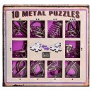 Набор головоломок из 10 Metal Puzzles purple